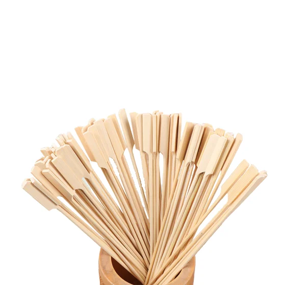 Bamboo flag Skewer Barbecue Tools Fruit Stick BBQ Skewer Maker For Party Use International Standards Manufacture