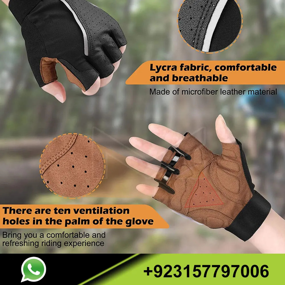 OEM Service High Quality Bicycle Gloves for Men Half Finger Cycling Gloves Summer Season MTB Gloves