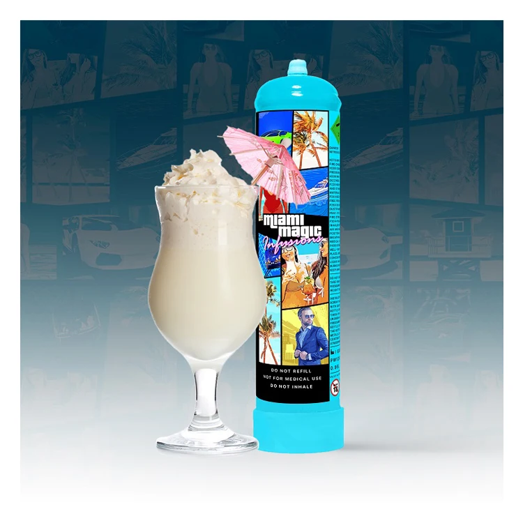 Manufacturing Highest Selling 580g (0.95L) Whipped Cream Charger Cylinder at Factory Price