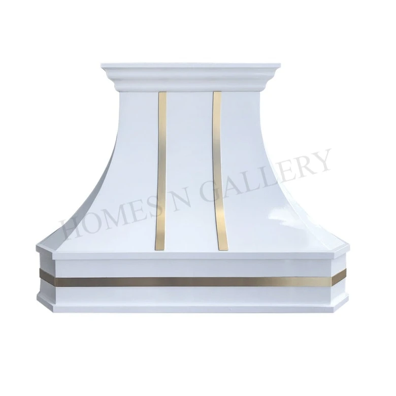 Современный дизайн Высококачественная отделка из нержавеющей стали противопожарное место настенный вытяжной навес дымоход для современной кухни США