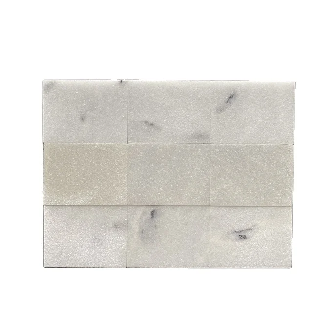 Vietnam style  white dolomite marble stone modern design 10x10x1cm