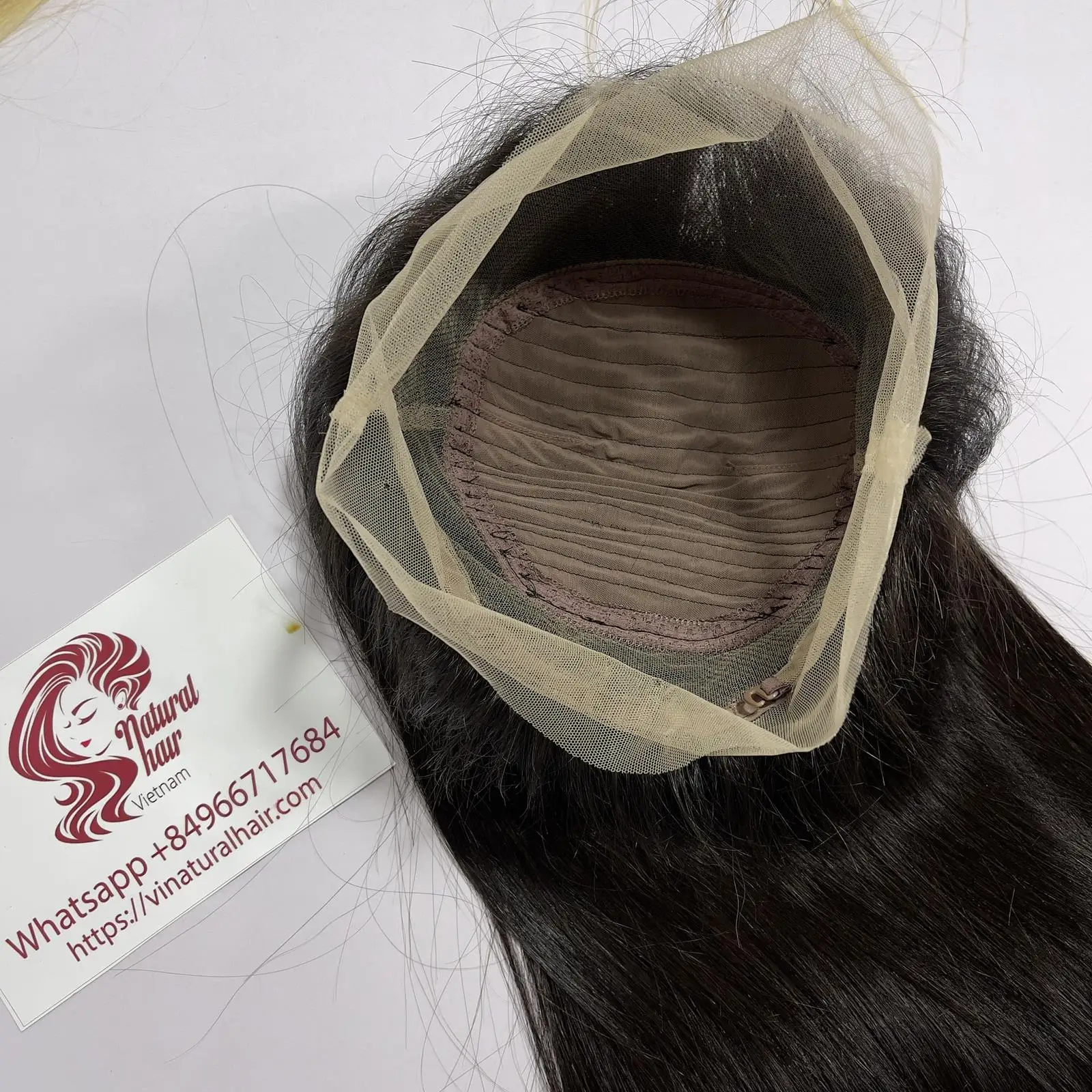 Best Quality Vietnamese Raw Hair Bone Straight Wigs Natural Color Straight Full Lace Wig From Vietnamese Hair Manufacturer