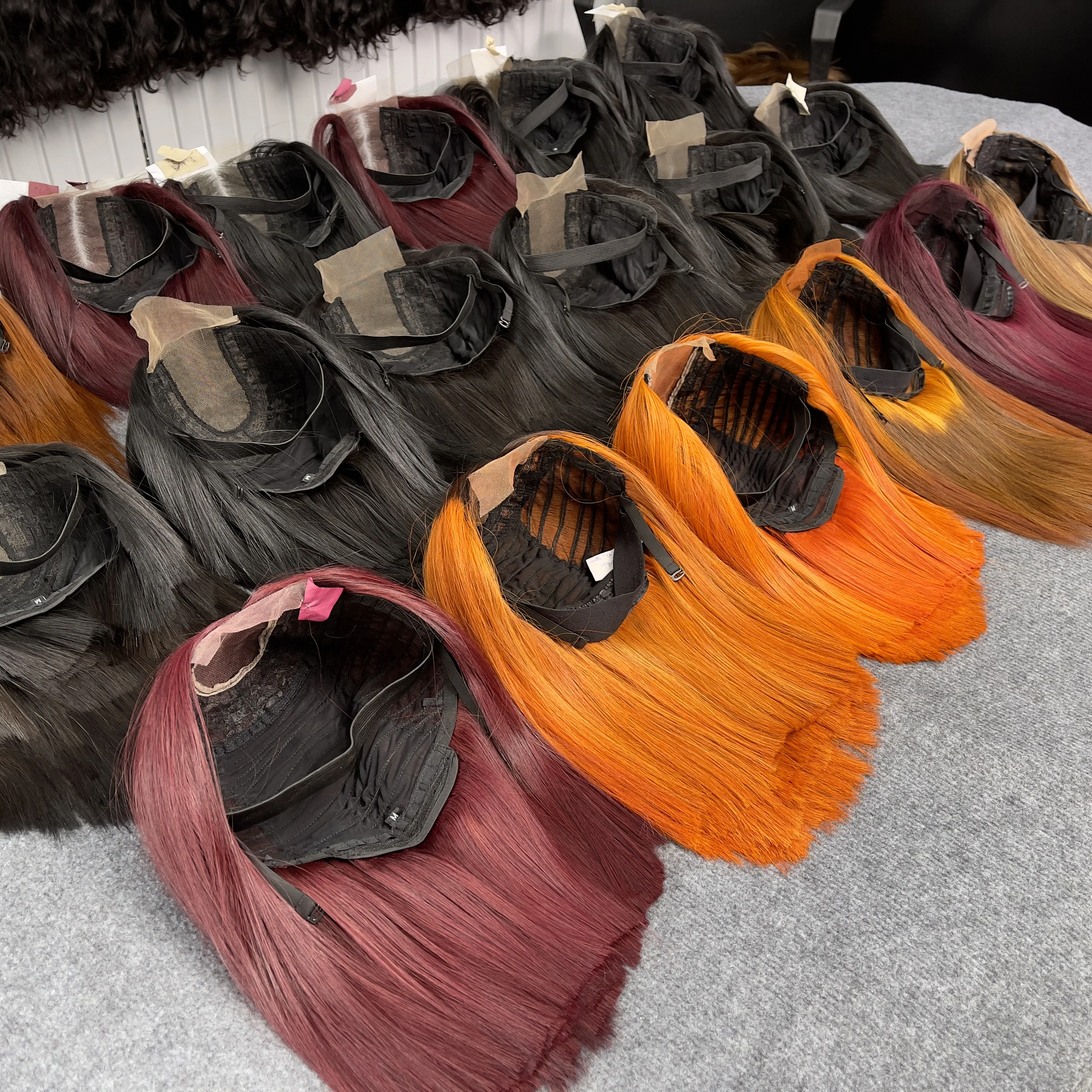 WHOLESALE PRICE: Bone straight wig hair extension 10 inches various colors Vietnamese human hair extension
