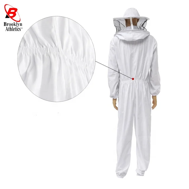 3 Layers Fully Ventilated Beekeeping Suit with Fir Against Fencing Veil
