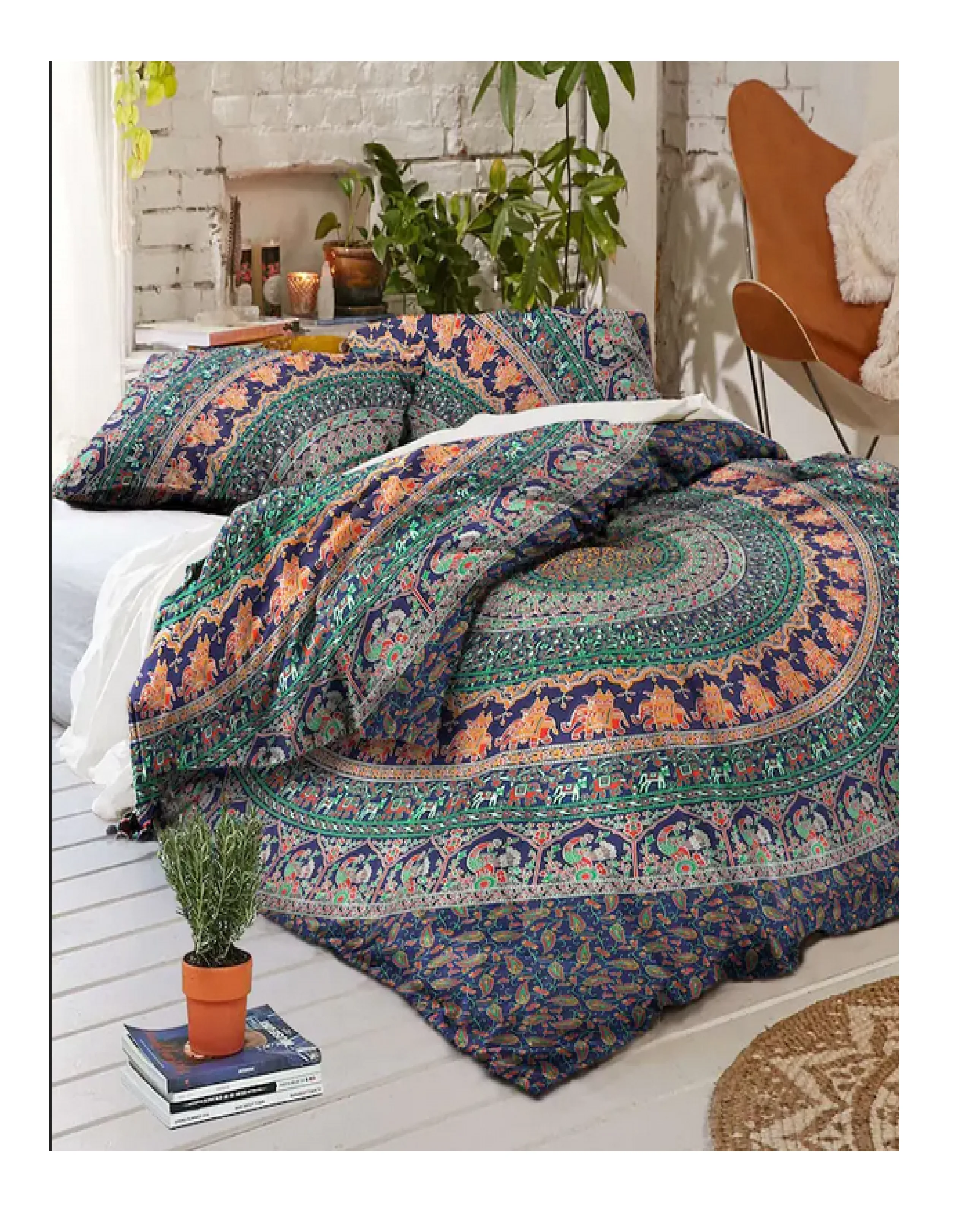 Indian Wholesale Price 100% Cotton Mandala Duvet Cover Bedding Bedspread Bohemian Blanket Bed Cover Reversible Quilt Cover