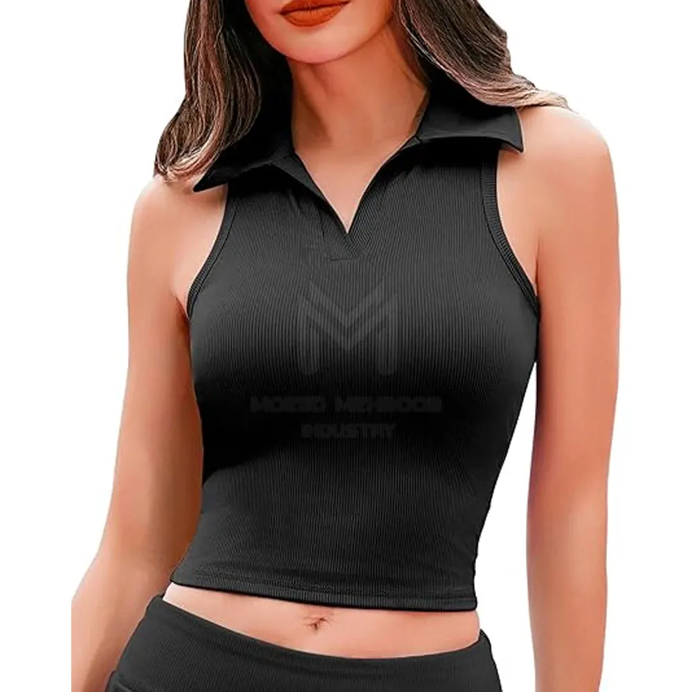 Cotton Made High Quality Women Crop Top Vest Private Label Women Crop Top Vest New Arrival Women Crop Top Vest