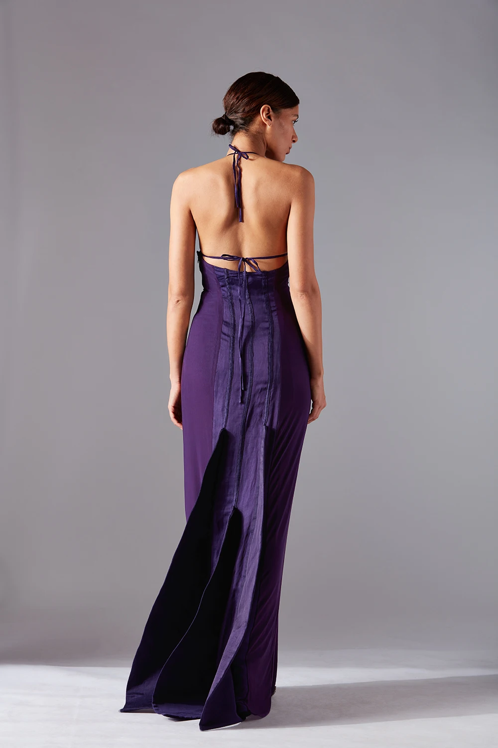 New Clothing Luxury Purple Tie able Backless Maxi Dress Party Lady Gowns For Women Evening Dress At Affordable Price