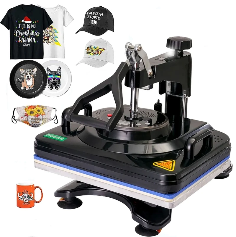 Factory Sublimation Printer Heat Transfer Machine 5 In 1 Heat Press Machine For Mug/Hat/T shirt/Bottle/Pen
