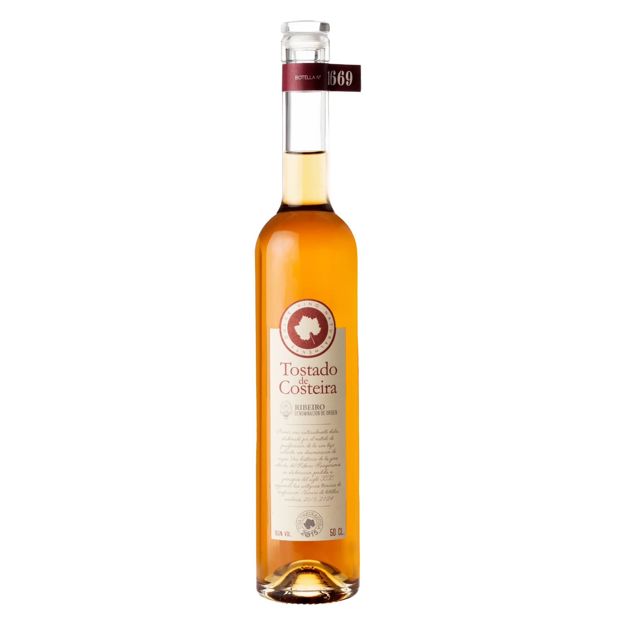 Sweet White Wine from Spain Dessert wine |Tostado de Costeira Rias Baixas | 500 ml glass bottle | Vina Costeira Brand