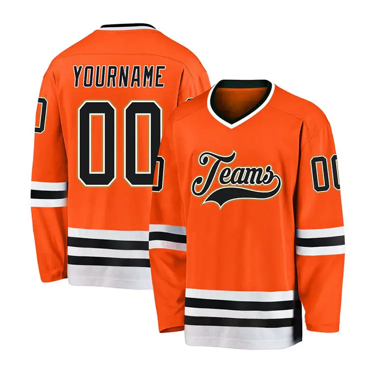 Custom Full-Design College Hockey Jersey with Team Logo OEM Service for Adults Ice Hockey Wear