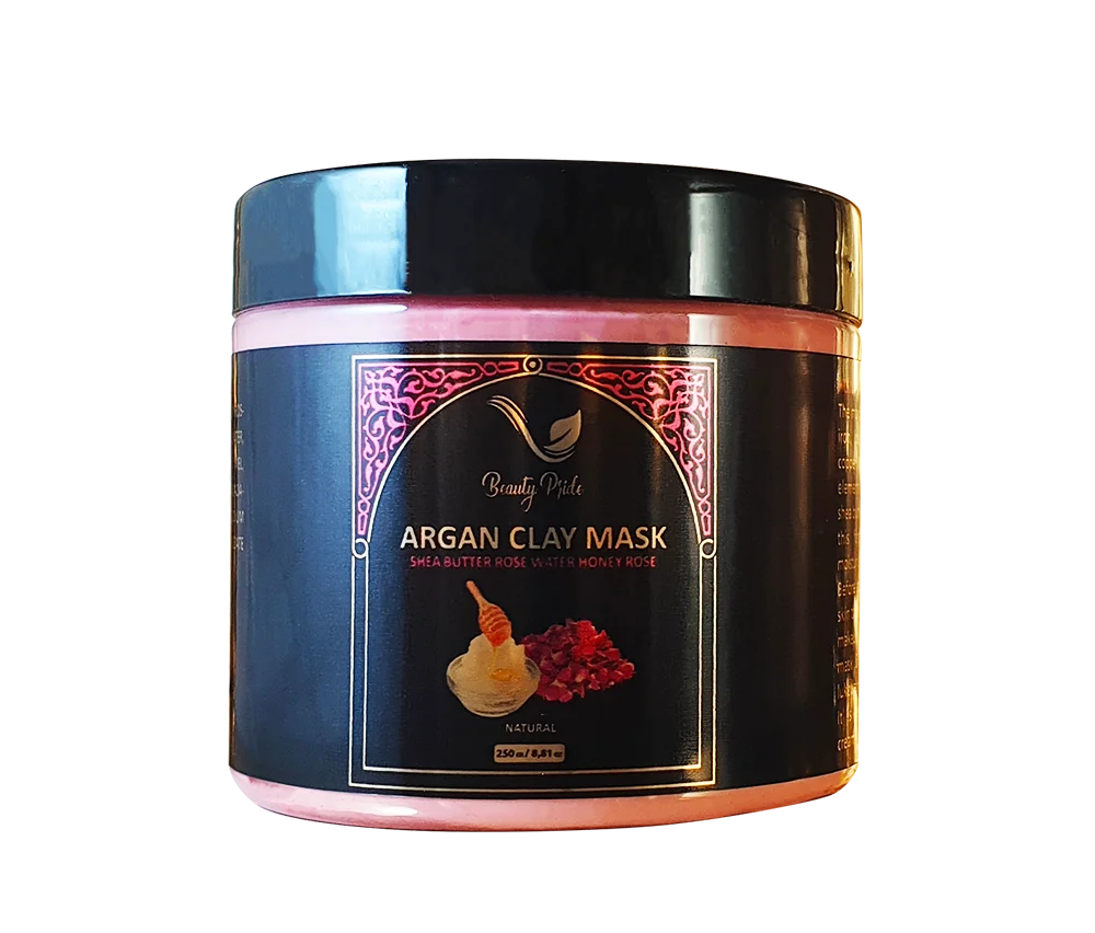 Wholesale Private Label Skincare Face Body Mask  Cosmetic Vegan Mud Mask with argan oil & rose Pores Deep Cleansing  nourishing