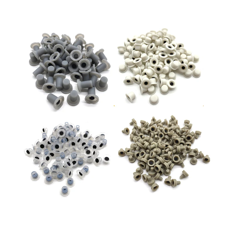 OEM custom silicone rubber keypads buttons electronic round conductive silicone single button