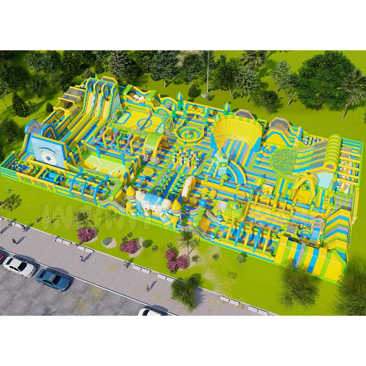 Inflatable Outdoor Giant Jumping Bouncy  Theme Park Inflatable Large Sport Game Inflatable Trampoline Playground Park