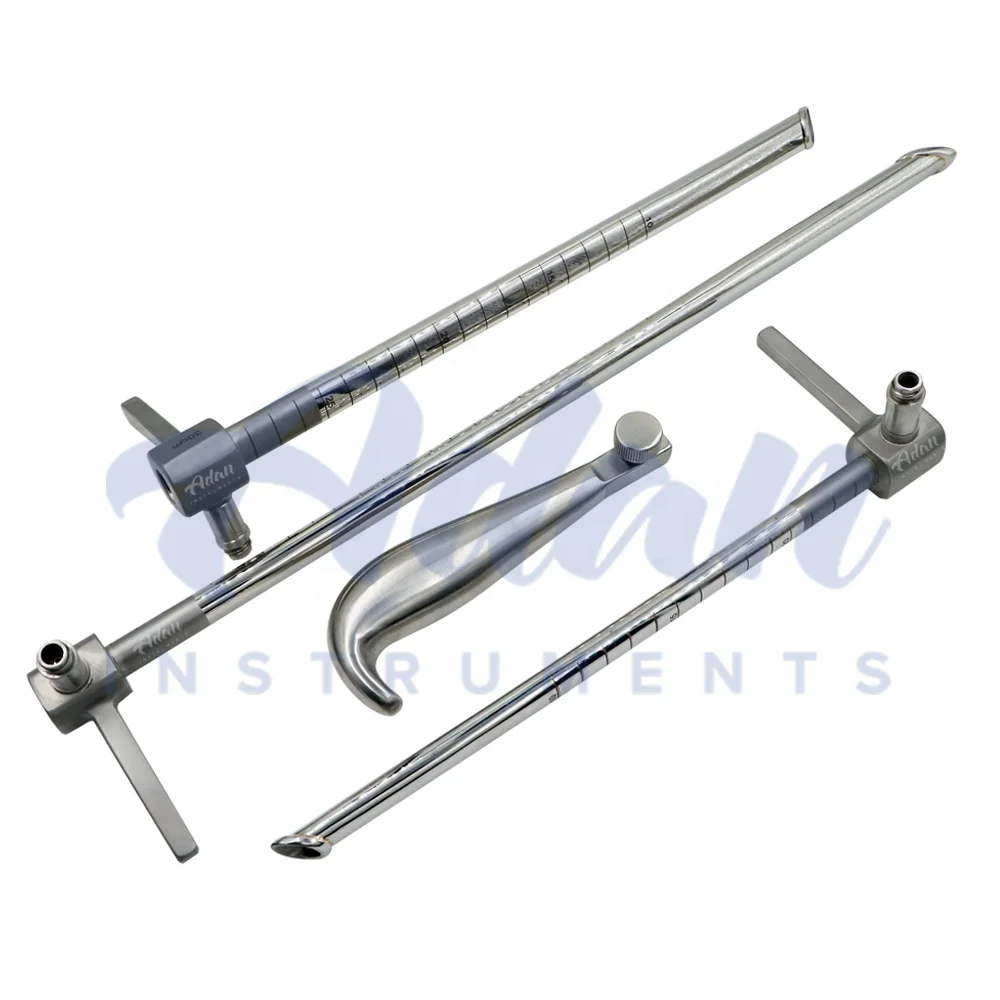 2023 Customized Fiber Optic Stainless Steel Esophagoscopes Instruments Kit with Handle - Special ENT Instruments Kit