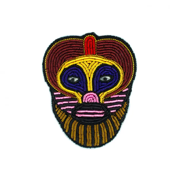 new fashion  hand embroidery bullion wire brooch HAND  fashion brooch custom made jacket patches gorelli pin