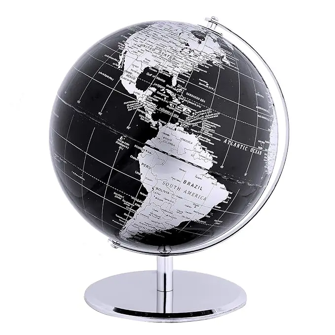 Science education earth globe With Metal Base 23cm size world globe Arched Globe