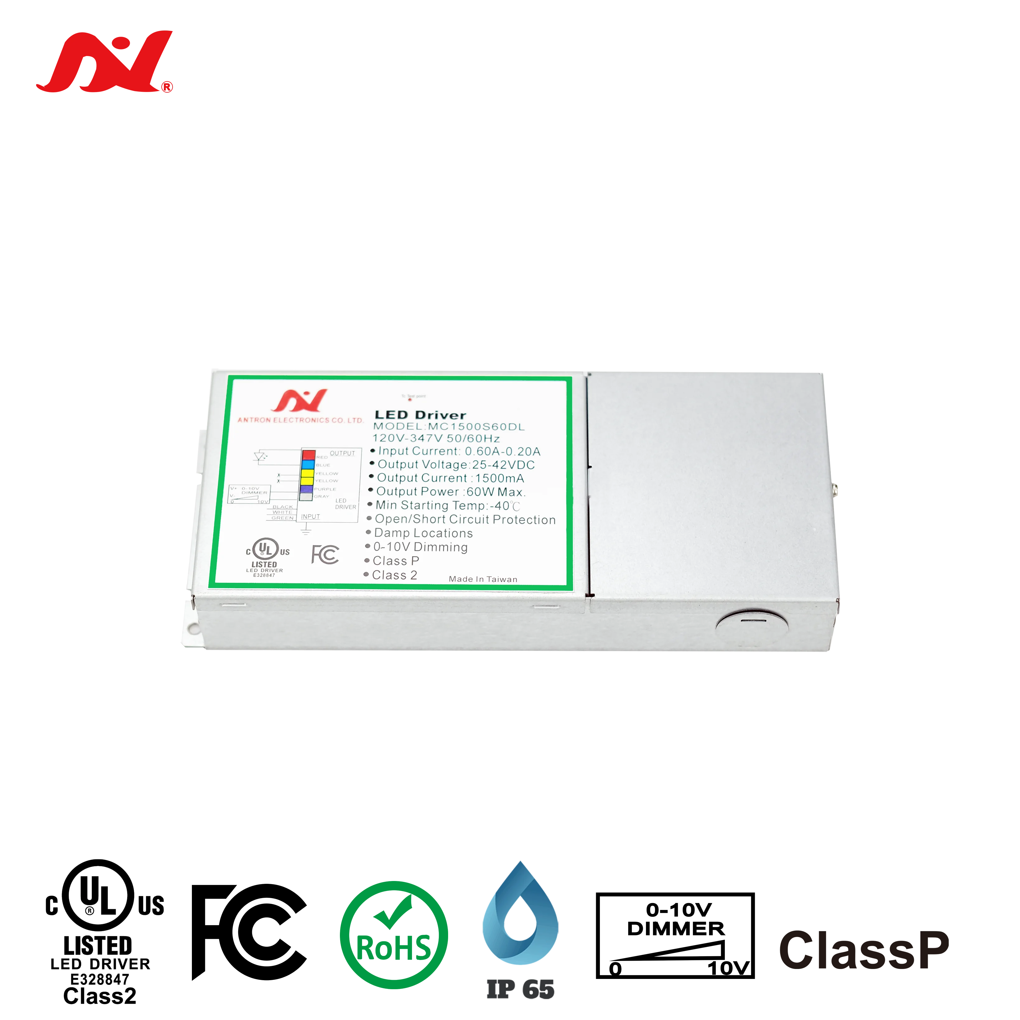 Antron LED Driver Dimmable 40W to 60W Panel Light