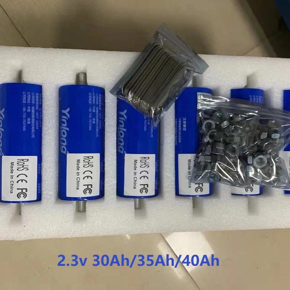 Yinlong Lto 2.3v 30ah 35ah 40ah 45ah 66160 Lithium Titanate Battery 30000 Cycles Batteries Battery Lto