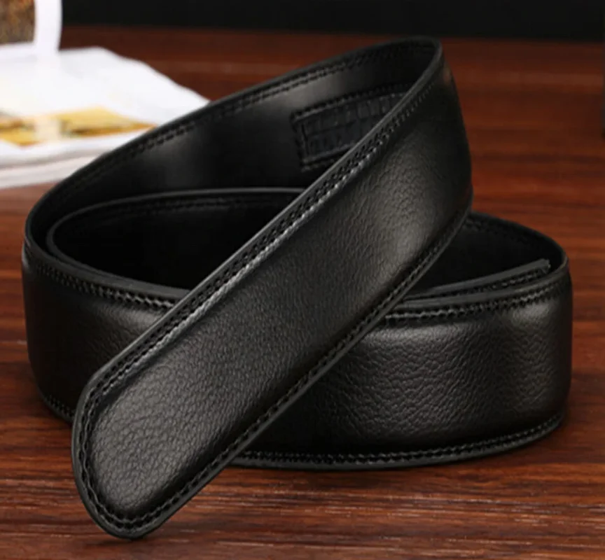 Men Leather Belt Mens Ratchet Belt Wholesale Automatic Buckle Ratchet Custom Men Dress Split Real belt