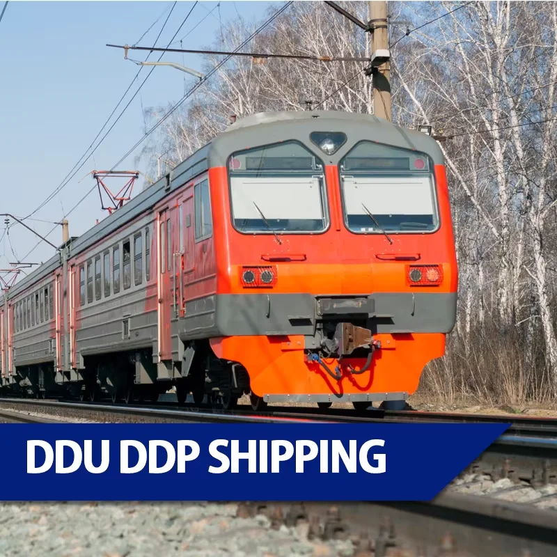 Shipping agent DDP railway train transportation from China to Belgium Spain Italy Austria Europe door to door freight forwarder