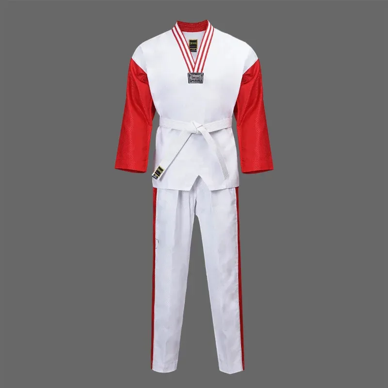 Martial Arts Tkd Taekwondo  Sportswear  V-neck  Taekwondo Master Uniform For Training,wtf Uniform  TU-0043