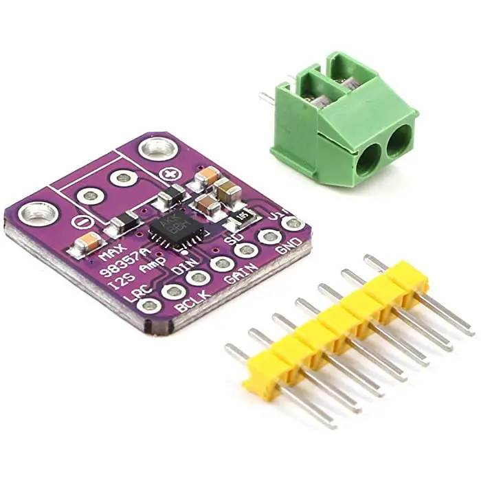 MAX98357 I2S Audio Amplifier Module Filterless Class D Amplifier Supports ESP32 Raspberry Pi