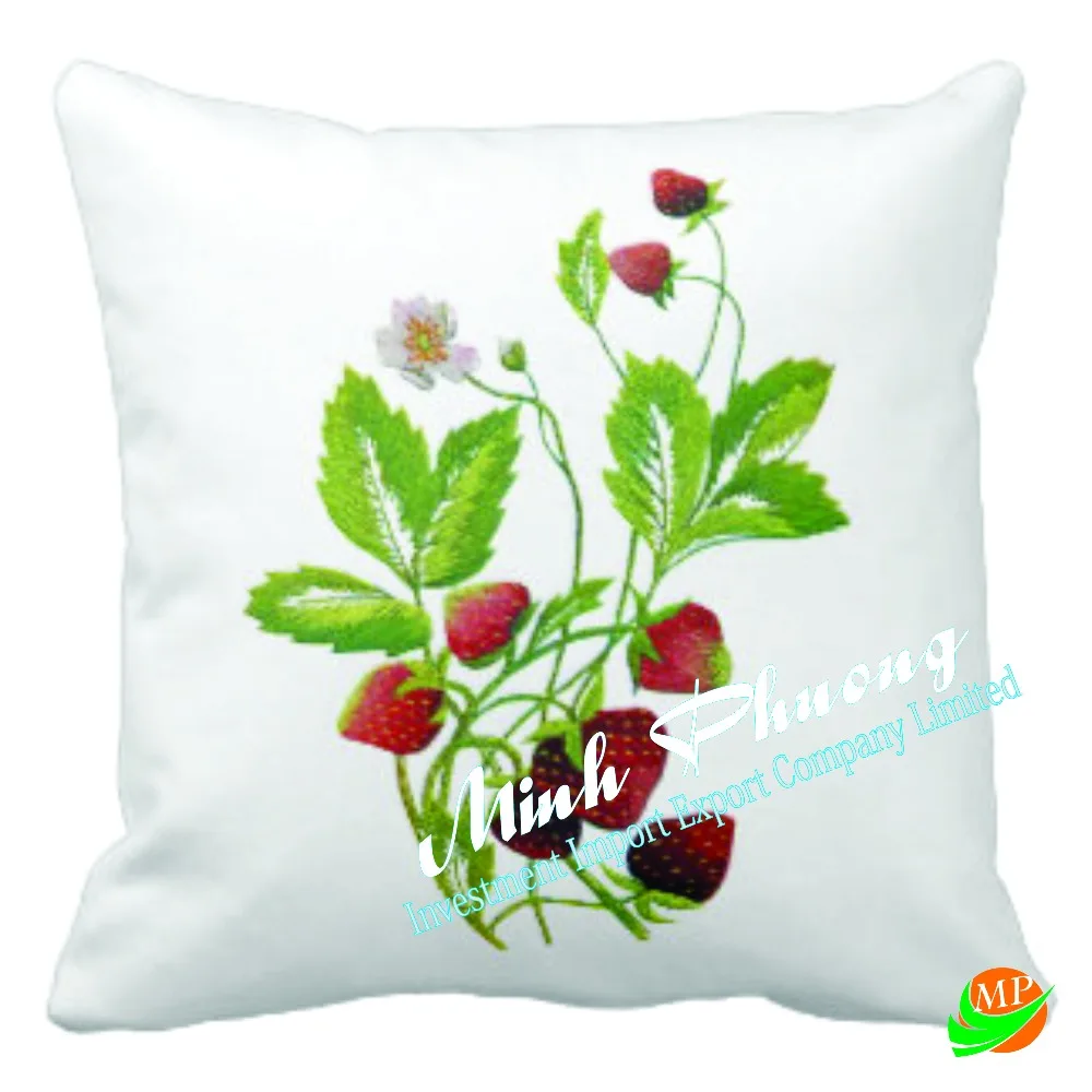 High Quality Vietnam Best Embroidered Cushion Covers Made Cotton Foundation Fabric Best Price Needlework Embroidery