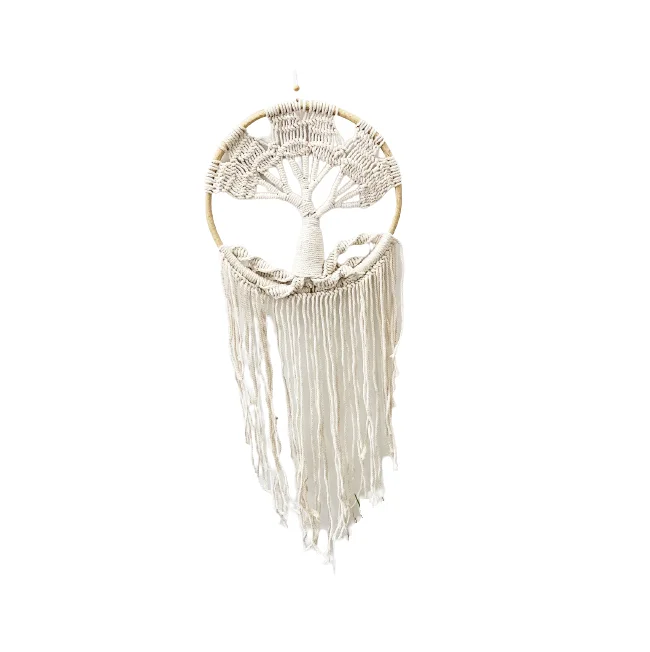 High Quality Wolf Head Dream Catcher Home Wall Decoration Natural Feather Pendant Macrame Big Dream Catcher For India Supplies