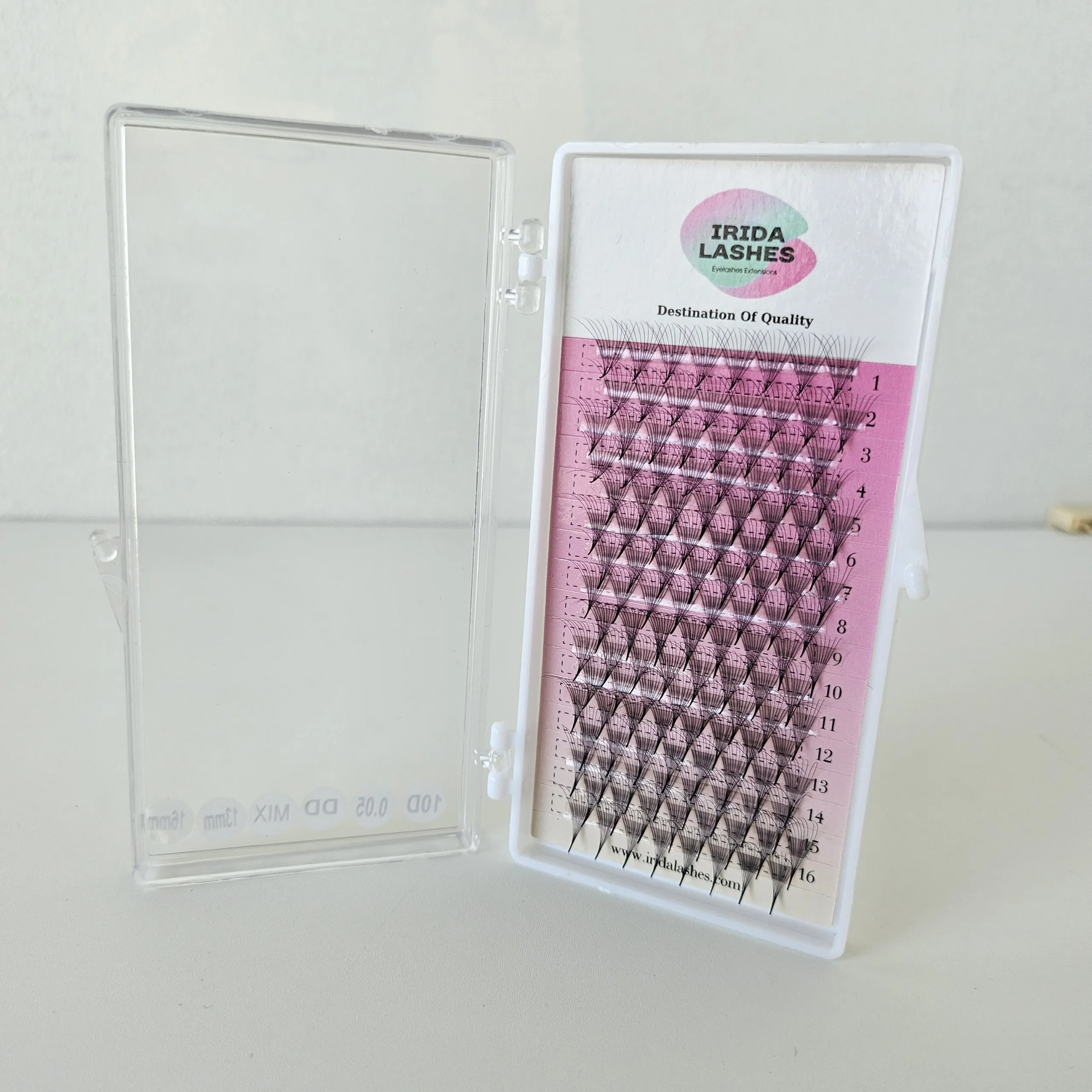 Pointed base eyelashes extensions fan 3D 4D 5D 6D 10D Premade Fans Lashes Russian Volume Lashes 0 .1 0. 07 0.05 mm D C Curl