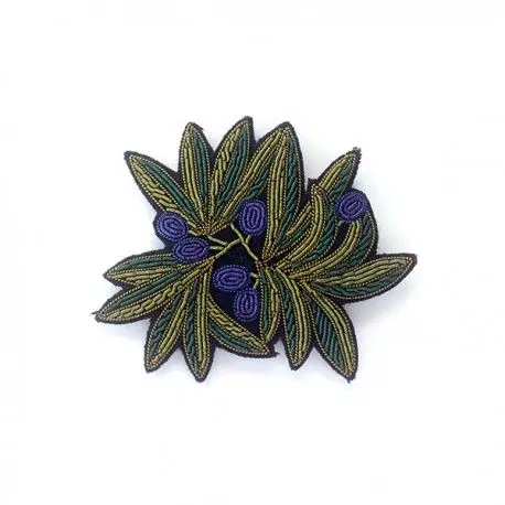 new fashion hand embroidery bullion wire brooch HAND  fashion brooch custom made jacket patches ladies brooch#00987