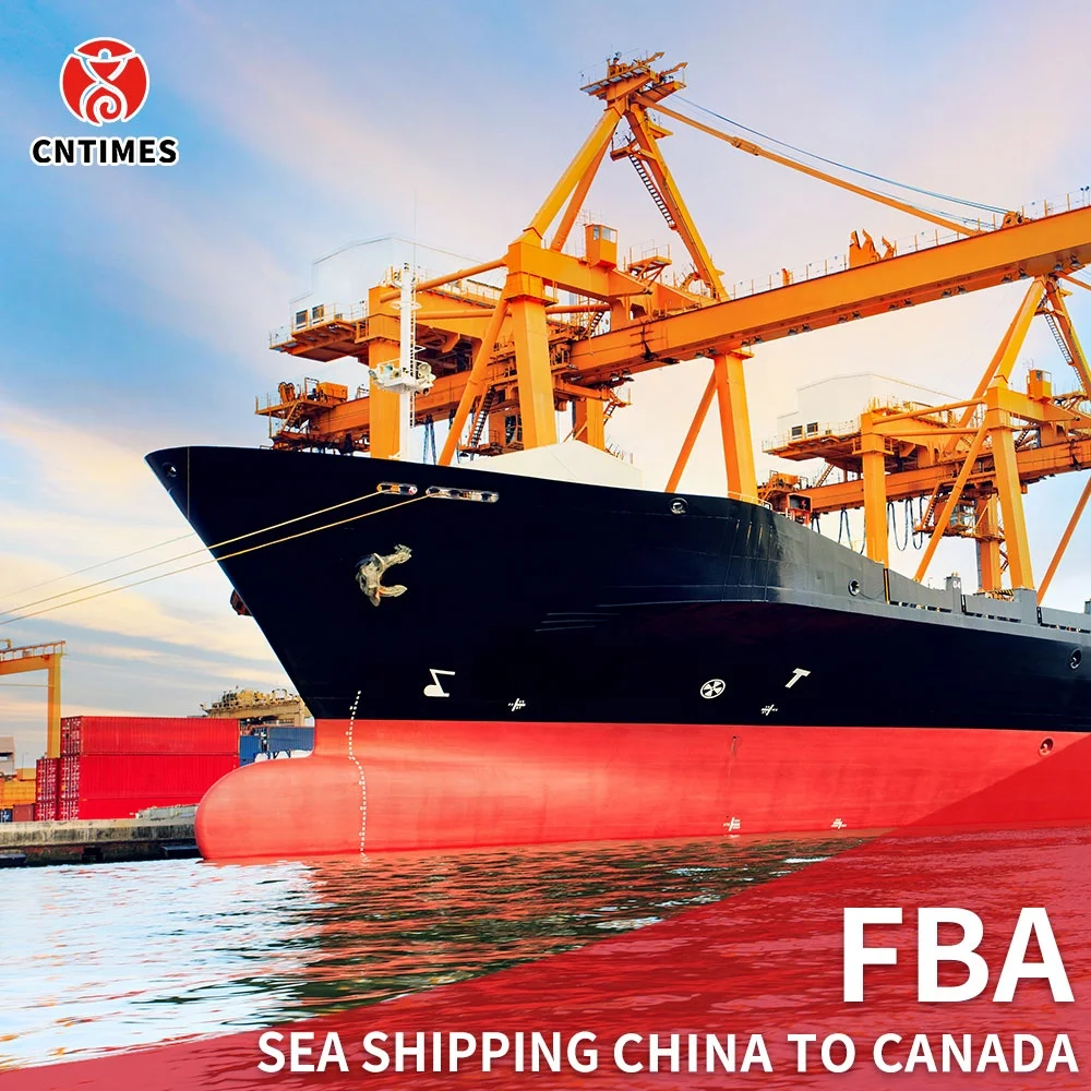 Amazon FBA freight forwarder Canada door to door delivery from Shenzhen by sea shipping with fba label service