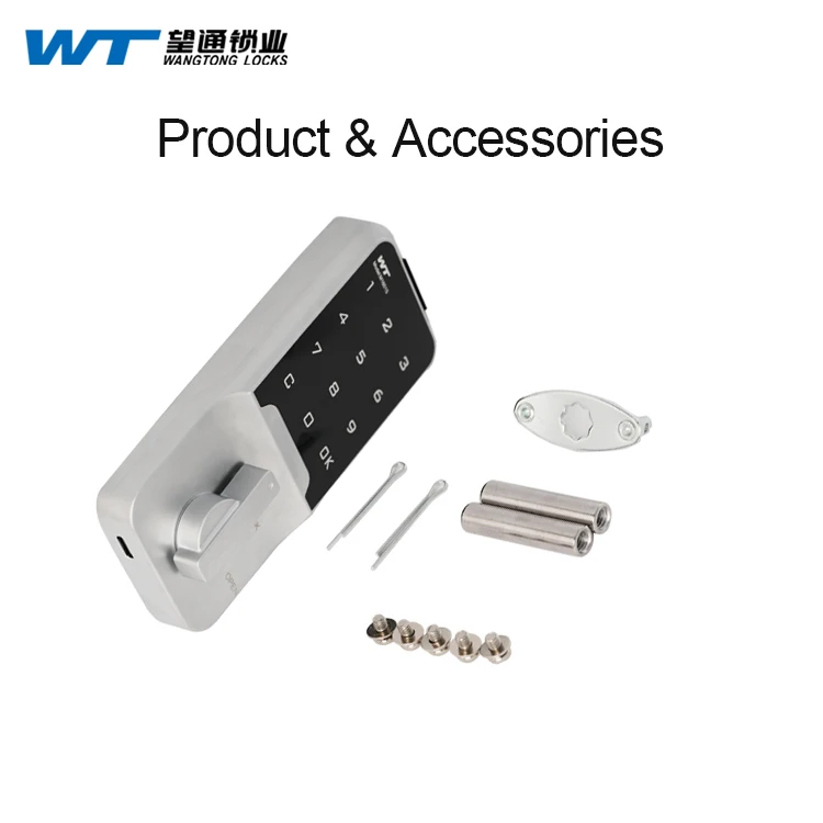 WT M-1601S Zinc Alloy Smart Cabinet Locks Electronic Keyless Lock Digital Wholesale Master Lock Wooden Furniture