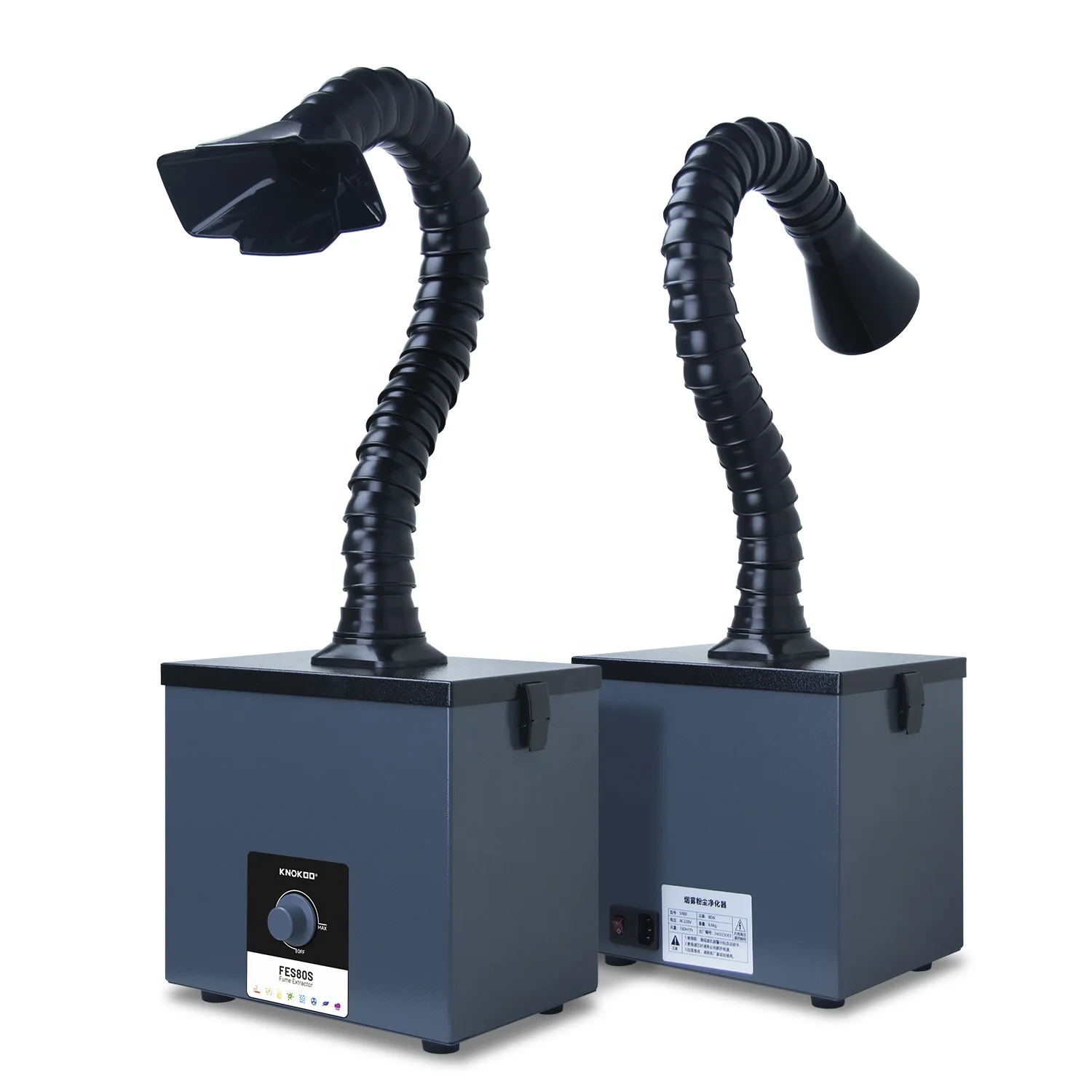 KNOKOO FES80S Small laser engraving Smoke Removal, mobile phone repair, silk screen printing, rosin welding Fume Extractor