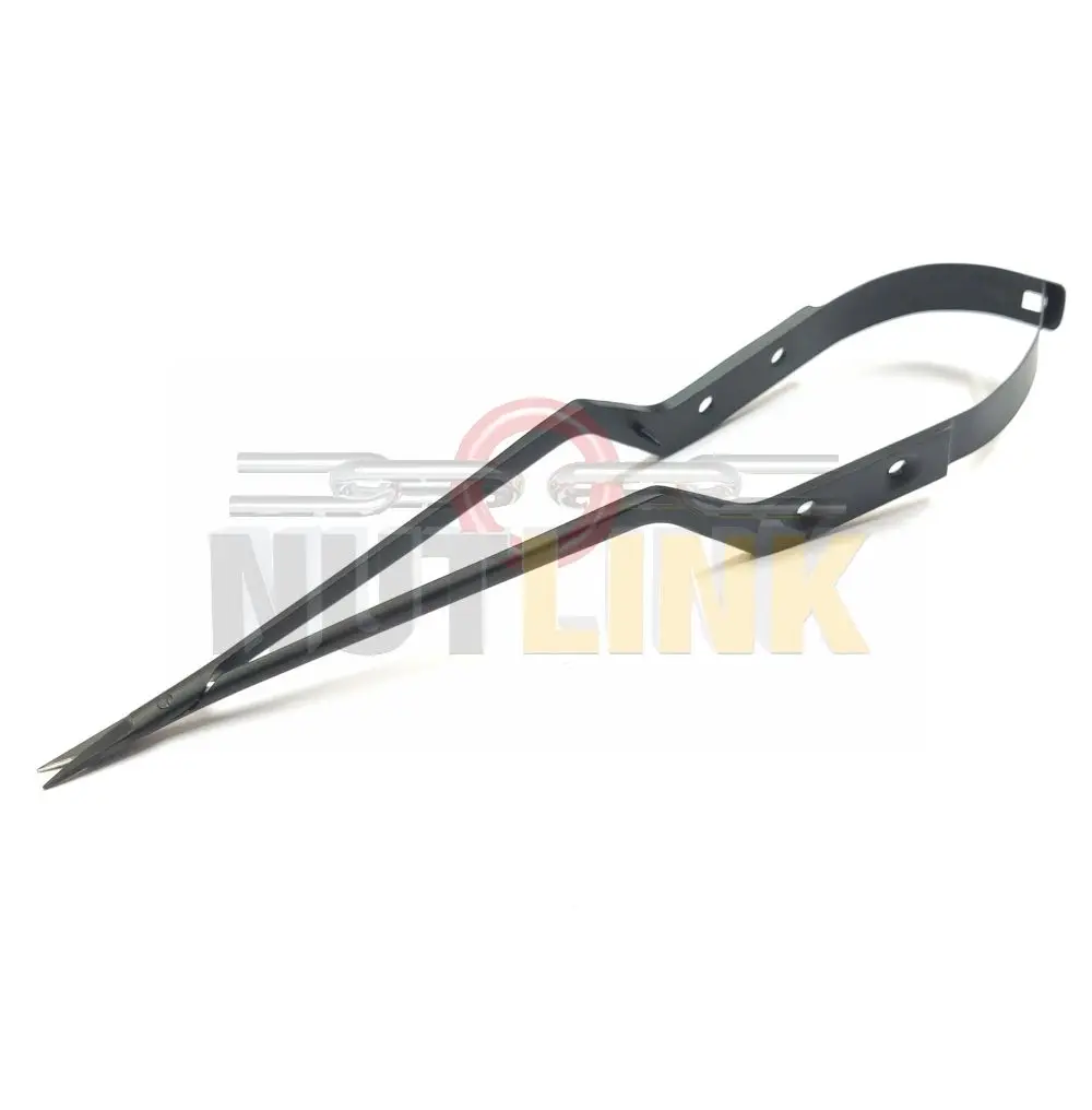 Micro Surgical Yasargil Double Bayonet Aneurysm clip Applier | Neurosurgery aneurysm 5 clip | Bayonet Type Curved Micro Scissor