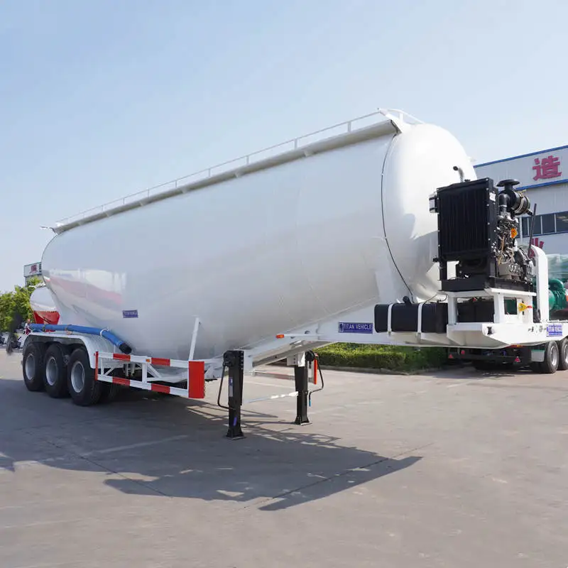 TITAN 2024 3 Axles 40 CBM Bulk Cement Trailer V Shaped Cement Tanker For Sale Near me