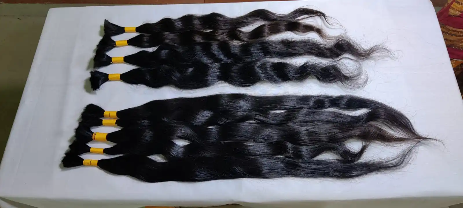 Indian 100% Virgin Bulk Human Hair Extensions Raw Unprocessed Afro Waves Curls 8 Inches Tape Wigs Bundles High Quality Body