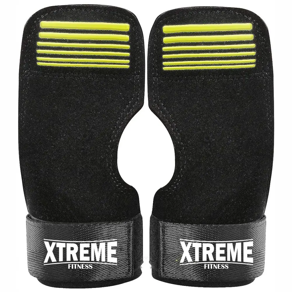 Crossfit Hand Grips for at-Home Workouts Like Pull-ups, Weightlifting, WODs with Wrist Straps, Comfort