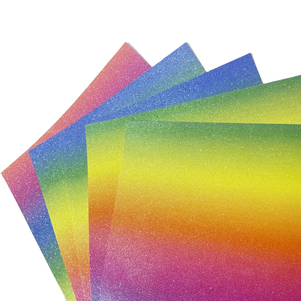 Скрапбукинг блестящая бумага каскадная Радужный градиентный картон