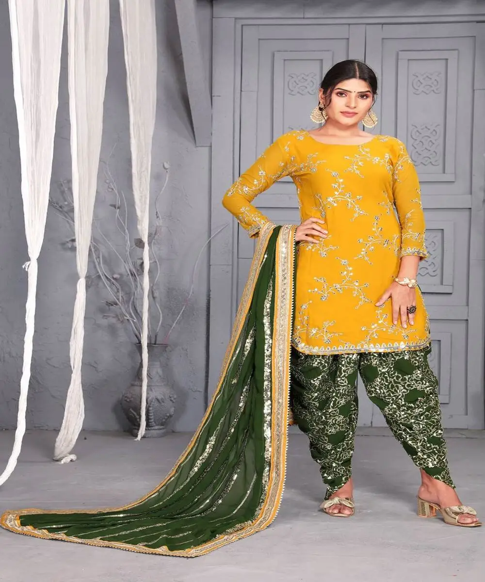 Designer Salwar kameez suit Dupatta Indian Pakistani ladies women wear stone work silk net wholesale sleeve korean sleeved