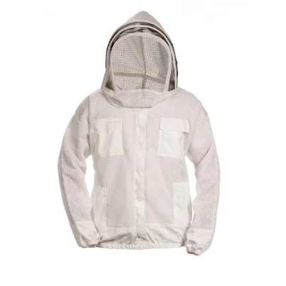 Beekeeping Jacket with Veil, Mask, Hat for Beekeeper - Professional Bee Suit Apiculture Suit 100%Cotton, Poly/Cotton, Ventilated