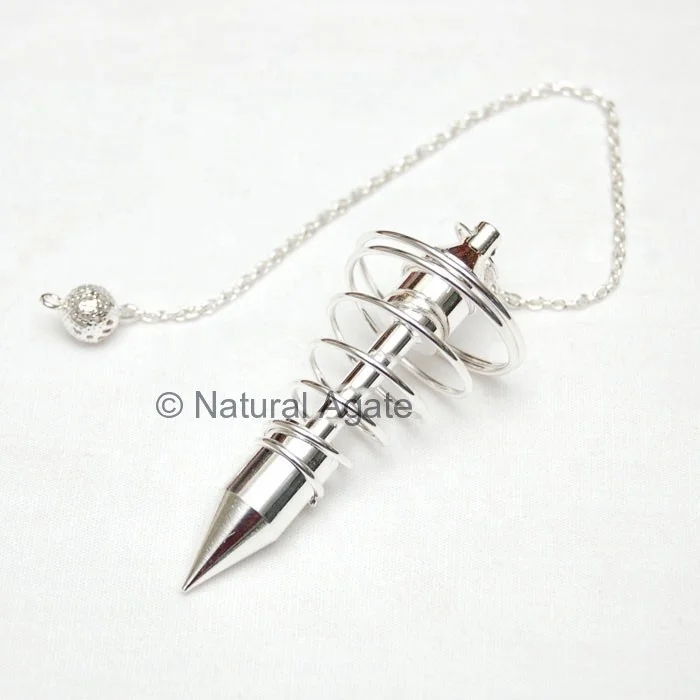 Metal Pendulums For Sale : Opanable Gold Brass Ball Pendulums - Natural Agate