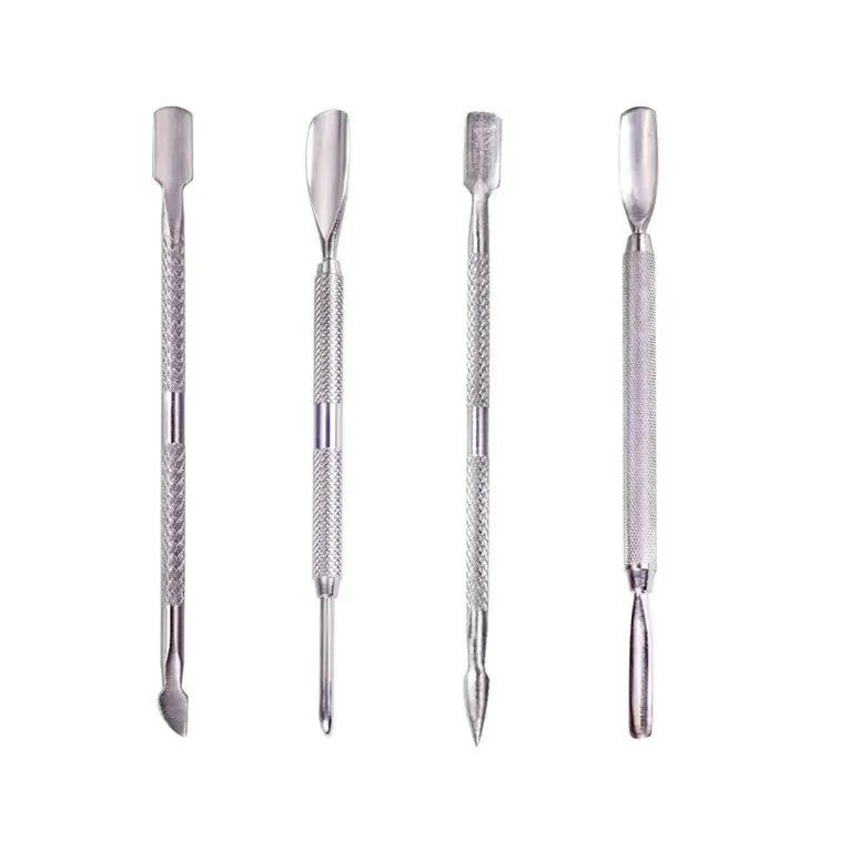 Stainless Steel Nail Removal Steel Push Nail Pusher Dead Skin Push Cuticle Fork Nail Push