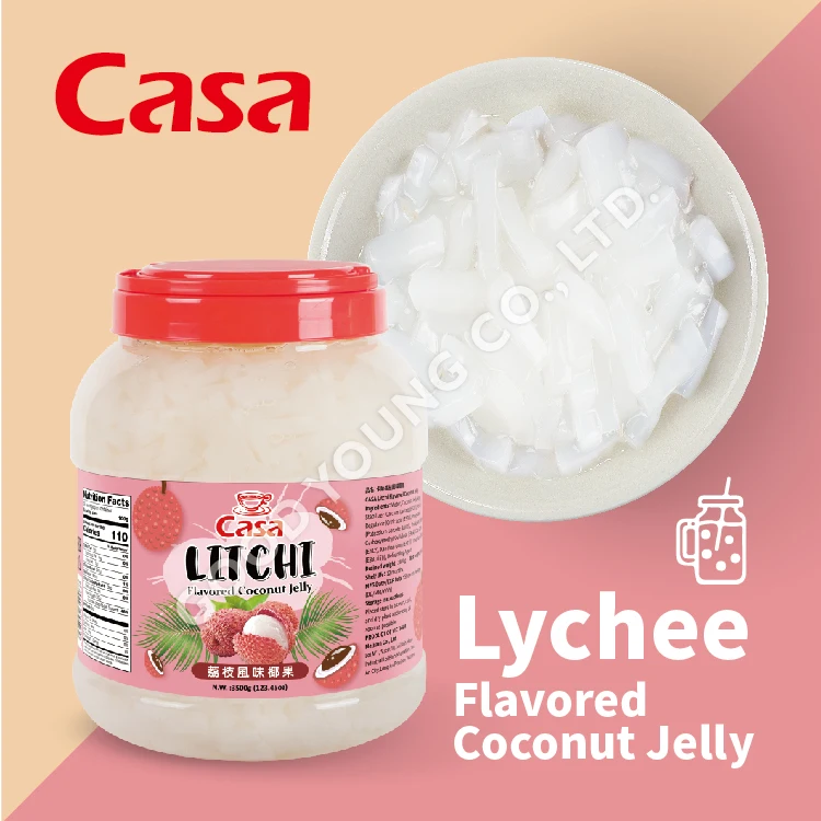 CASA Viet Nam Nata De Coco Lychee Coconut Jelly With Good Young Tea Ingredients