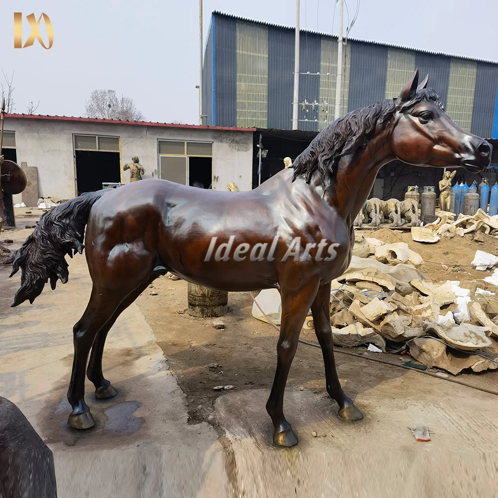 Large antique brass bronze horse sculpture statues for sale
