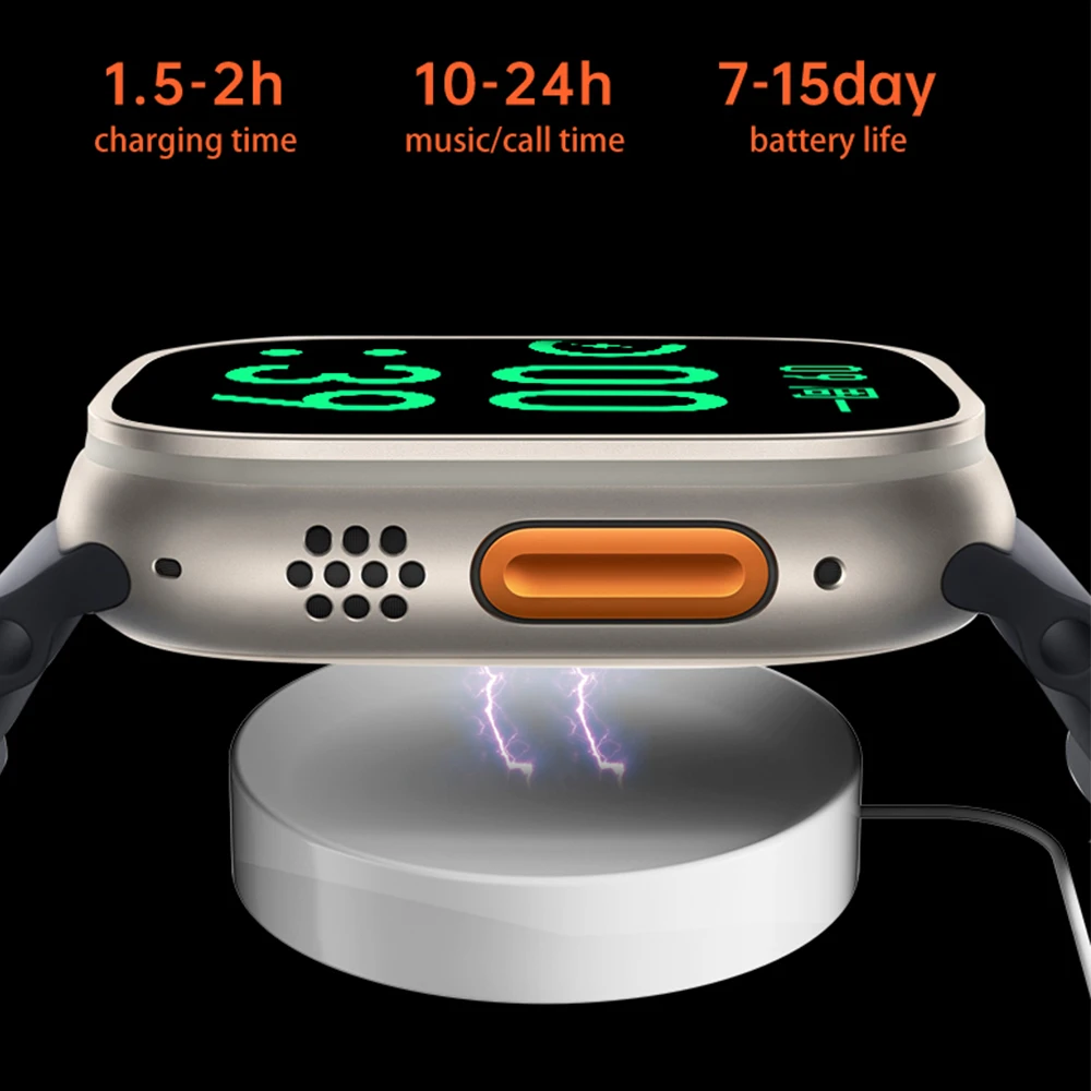 New Smart Watch Ultra 8 NFC GPS Track 49mm Men Women Bluetooth Call Smart Watch IP67 Waterproof Series 8 Wireless Charging