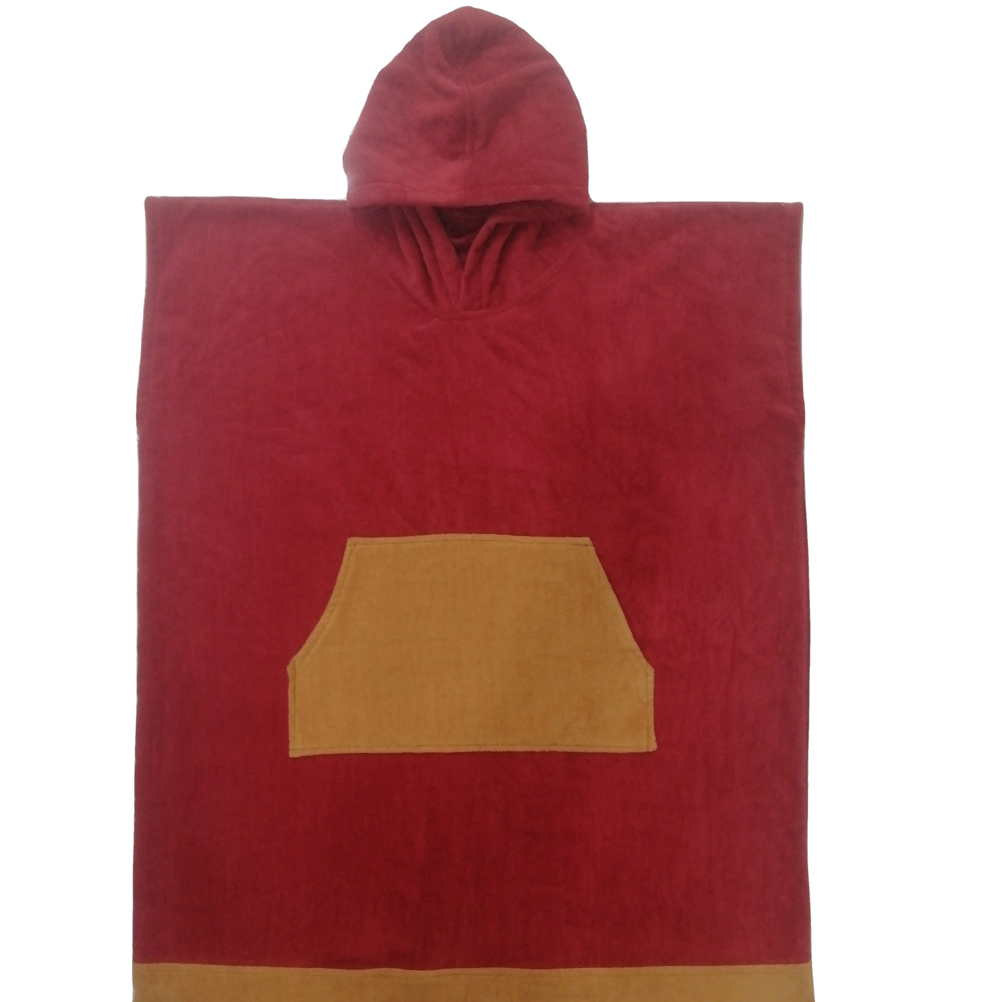 Custom design multi color Bamboo Terry hooded beach towels