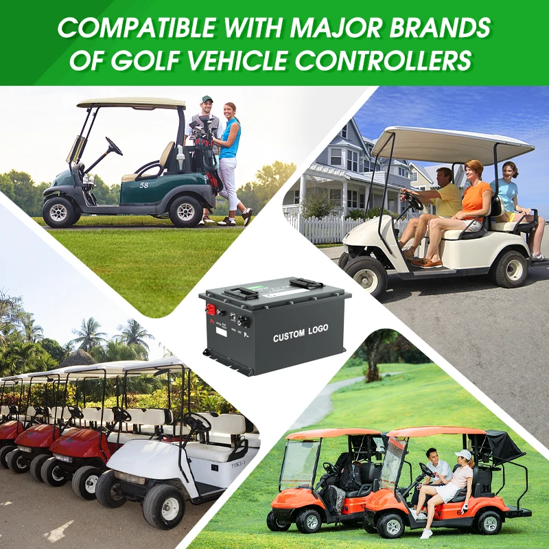 36V 105Ah Golf Car Lifepo4 Battery Tourist Sightseeing Cart Lithium Iron Phosphate Battery Pack with Bluetooth