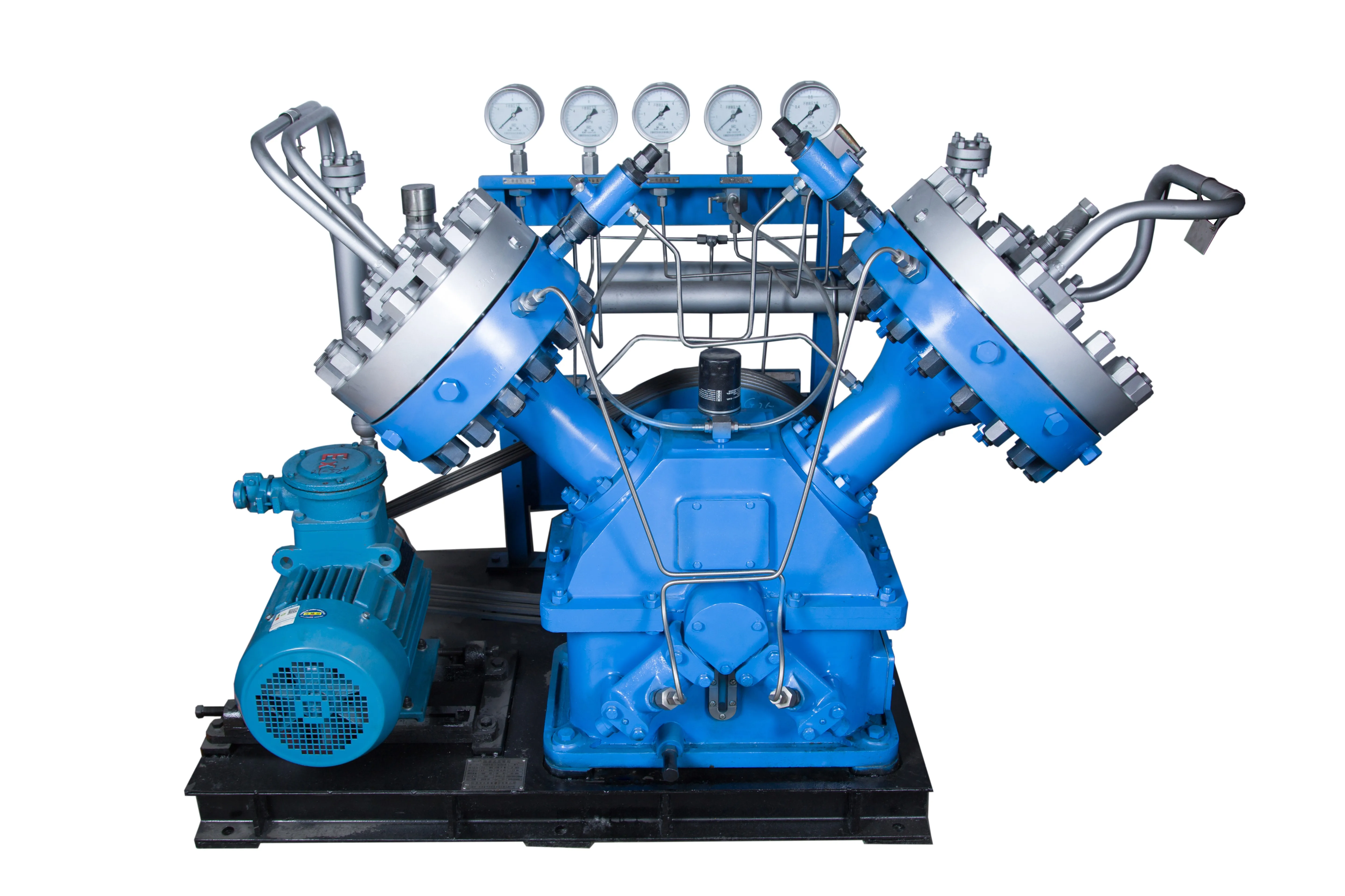 Hydrogen Content 99.999% Contamination Free Leak Free Design Diaphragm Compressor 200 Bar Gas Compressor