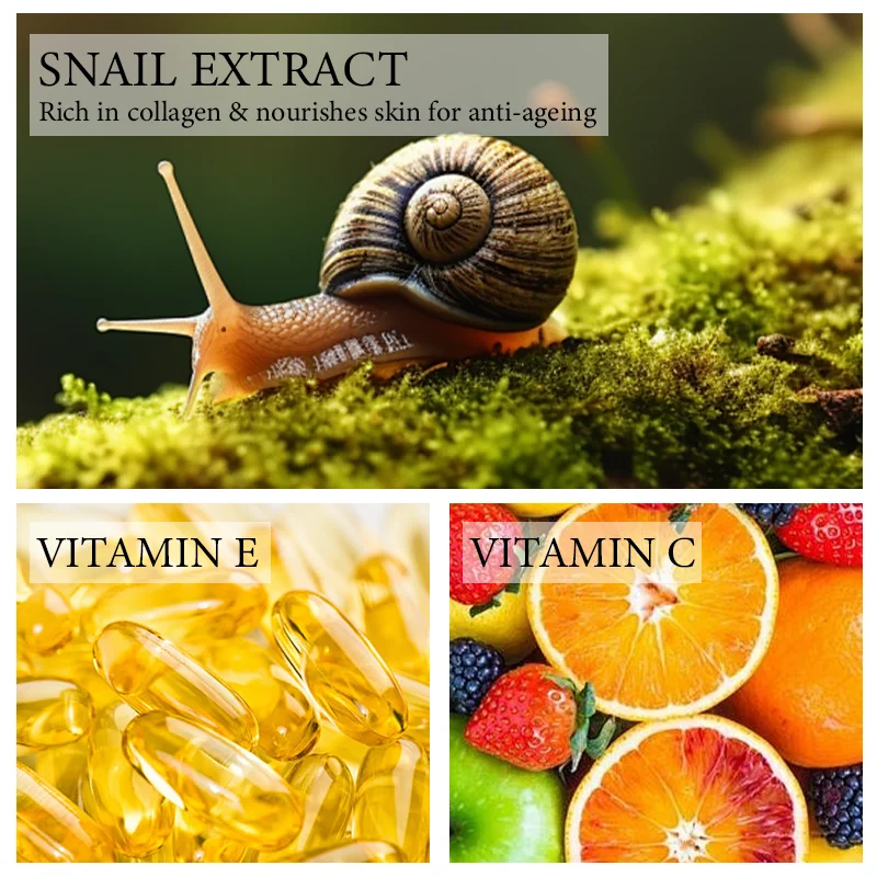 Skin Care Oil Control Deep Cleansing Moisturizing Facial Cleanser Snail Mucin Gel Moisturizing Cleanser