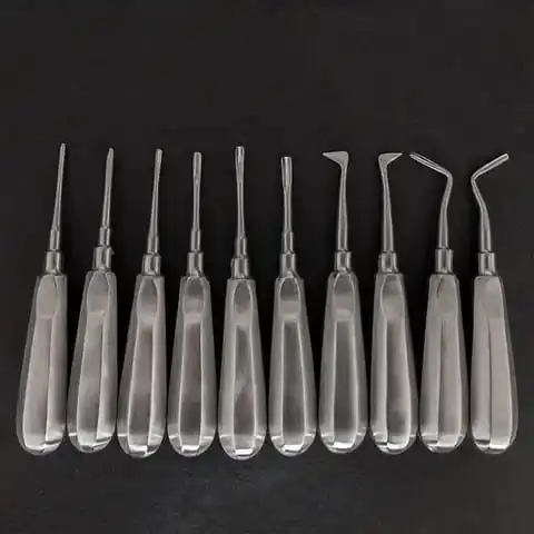 tooth  extraction  dentistry  tool  10  pcs   dental  elevator  tooth  extracting  forceps